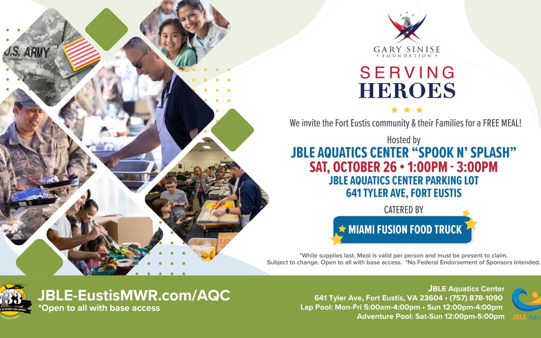 Gary Sinise Foundation Serving Heroes Free Community Meal – October