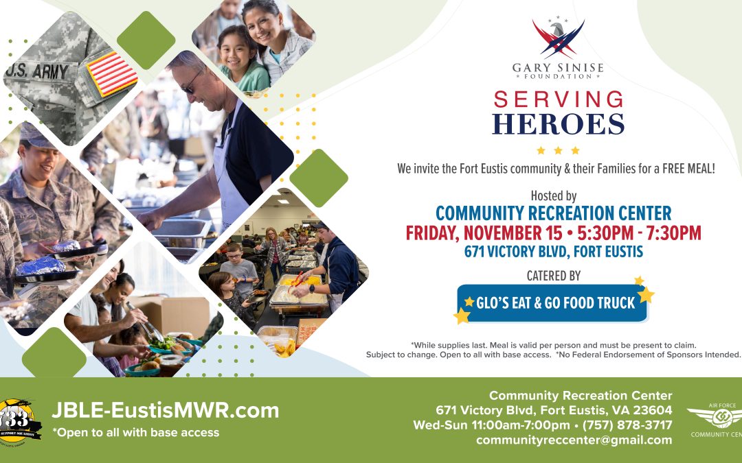 Gary Sinise Foundation Serving Heroes Free Community Meal – November